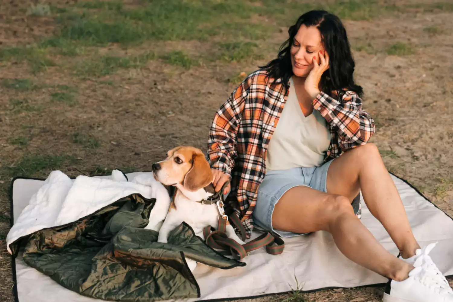 camp picnic blanket