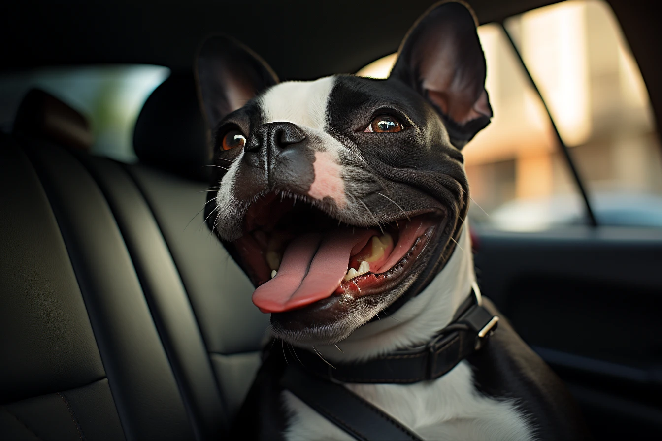 Toyota Corolla Dog Carrier Car Seat for Boston Terrier